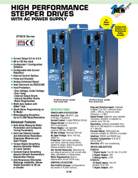 Thumbnail of document Data Sheet - STAC6-S High Performance Stepper Drives w/Integrated Power Supply